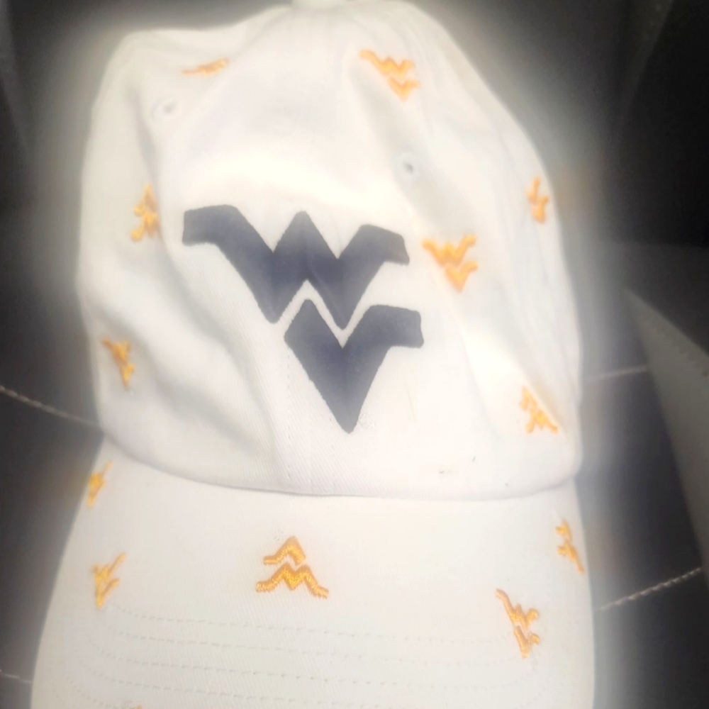Womens Hat WVU 47 brand adjustable, slightly used very good shape